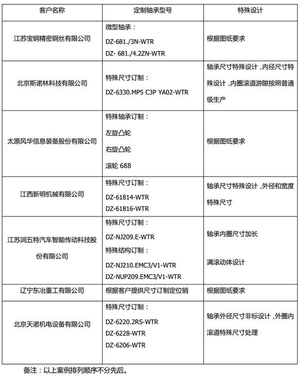 非標軸承生產廠家